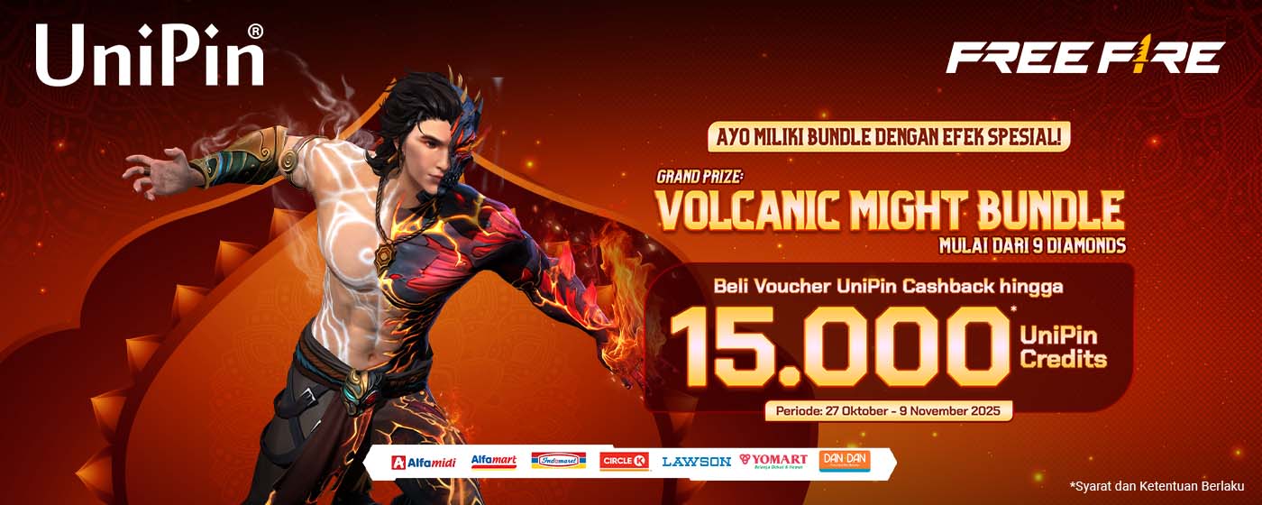 Rayakan Diwali Bareng Free Fire! Dapatkan Volcanic Might Bundle & Cashback 15.000 Credits